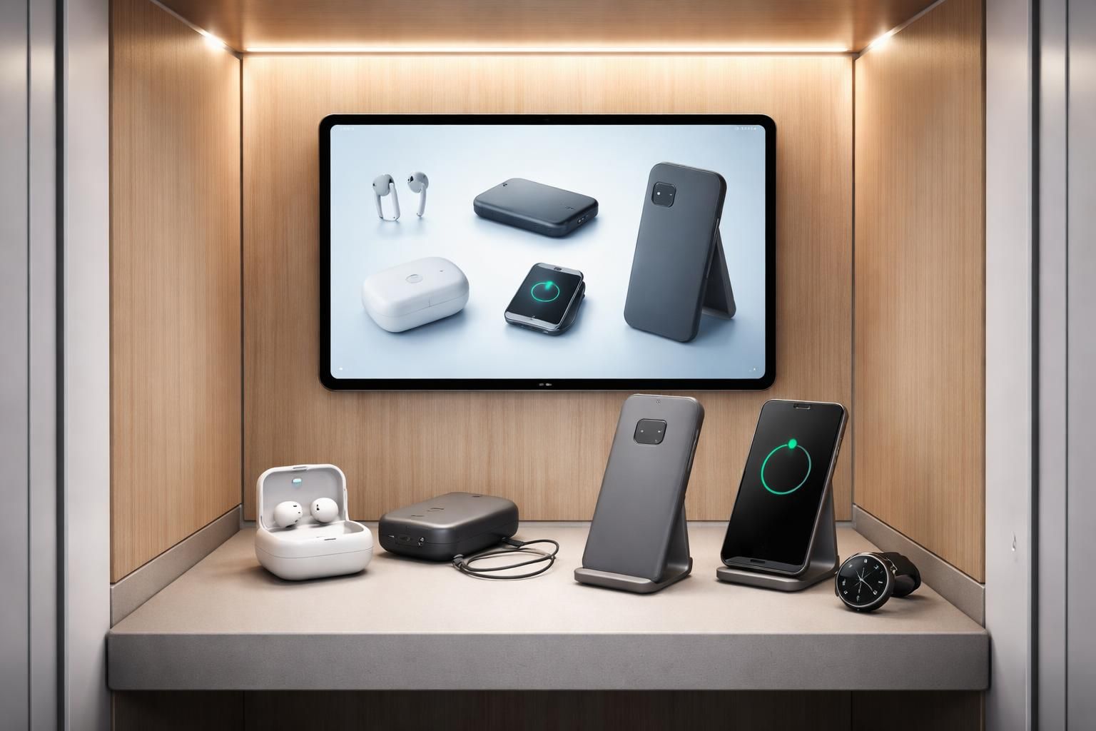 découvrez les accessoires recommandés pour votre cabine connectée, directement sur votre tablette samsung. améliorez votre expérience avec des équipements innovants et compatibles.
