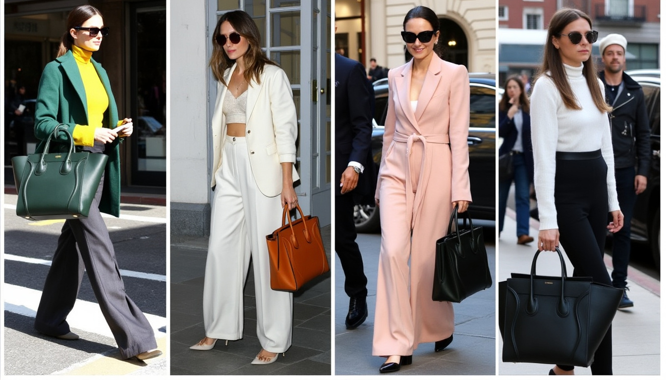 explorez les raisons pour lesquelles le luggage tote de céline séduit les célébrités du monde entier. raffinement, élégance intemporelle et praticité : découvrez le secret de son succès.