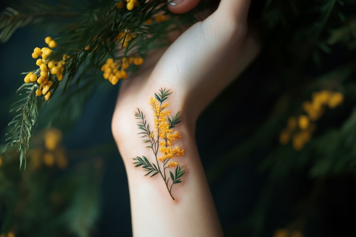 Les tatouages mimosa : un choix pour l'esthétique et les émotions