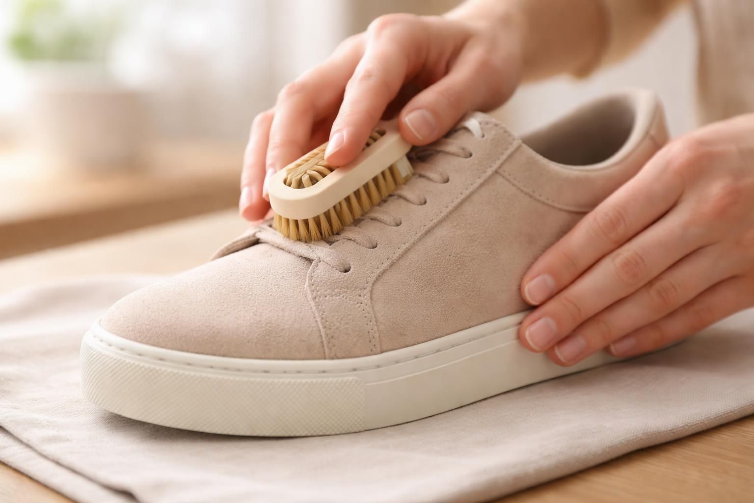 découvrez comment nettoyer efficacement vos chaussures en daim clair tout en évitant les halos pour préserver leur beauté et leur douceur.