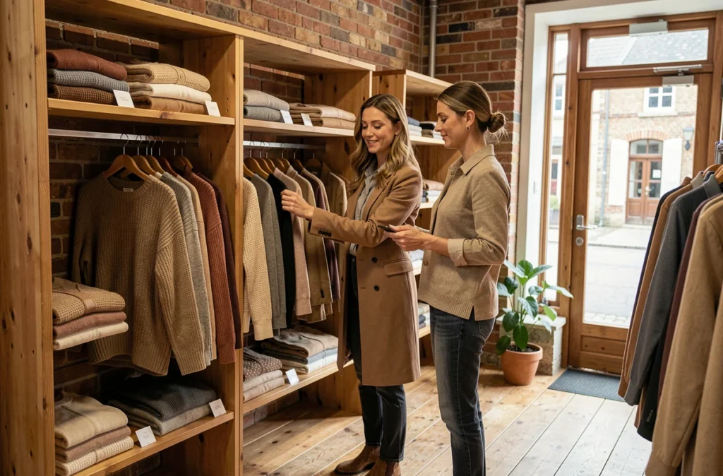 Intérieur de la boutique Joséphine by Urban Chic, prêt-à-porter féminin près de Neufchâtel-en-Bray